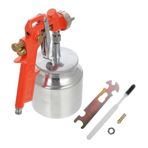 OSALADI 1 Juego pulverizadora neumática rociar spray aerógrafo para pintar coches pulverizador de pintura de aire rociador de pintura aerógrafo de pintura para coche cobre Orange
