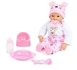 small foot Babypuppe Mädchen mit Zubehör, Puppe mit Weichkörper, für Kinder ab 2 Jahren, 11522