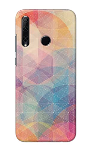Image of PRINTFIDAA Printed Hard Back Cover Case for Honor 20i | Huawei P Smart+ Plus 2019 | Honor 10i Back Cover (Crumpled Paper Design) -1803