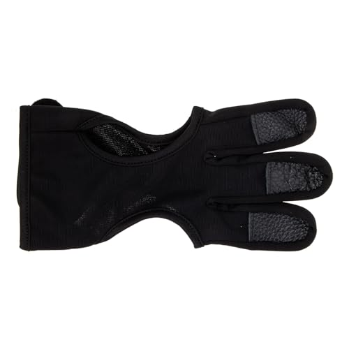 UKCOCO Tragbarer Verstellbarer Bogenschießhandschuh mit Professionellem Fingerschutz Verschleißfestes Bogenschießzubehör für Jagd und Sport