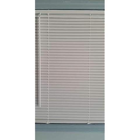 GSP Direct - 1" Vinyl Light Filtering Blind 35" W X 72" L - Cordless - White Cover