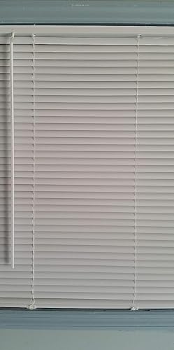 GSP Direct - 1'' Vinyl Light Filtering Blind 34'' W X 64'' L - Cordless - White, (LC3464W_AMZ)