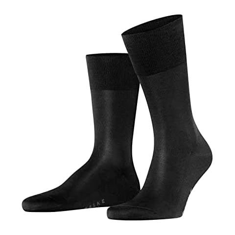 FALKE Men's Tiago M Cotton Socks, Black Cover