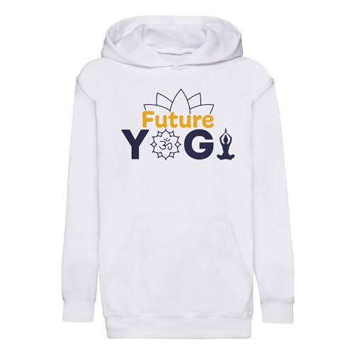 Sweat à capuche enfant Future Yogi en coton premium pour le yoga et la détente à la maison