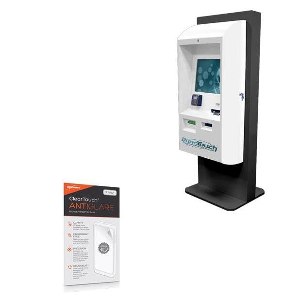 BoxWave Screen Protector Compatible with DynaTouch Outdoor Model B (19 in) - ClearTouch Anti-Glare (2-Pack), Anti-Fingerprint Matte Film Skin