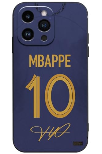 Coque Mbappé iPhone 14 Pro silicone souple protection joueur de foot