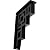 Ekena Millwork BKTM02X07X10TER Eris, 2"W x 7 1/2"D x 10"H, Powder Coated Black