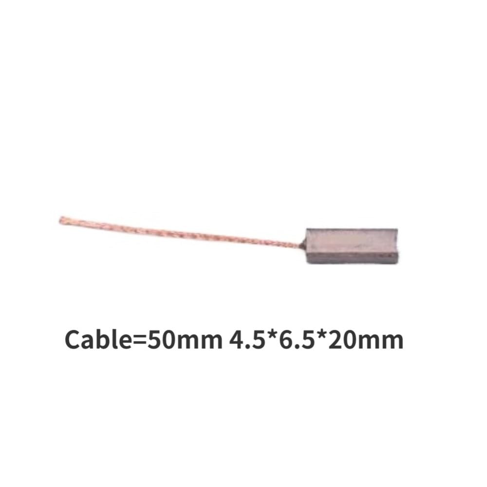 Spazzole di carbone compatibili, 100 pezzi di spazzole di carbone for generatore da 1 pollice, rame alto, spessore 4,5 mm, compatibili con il kit di spazzole di carbone Valeo Hella, larghezza 6,5 ​​mm