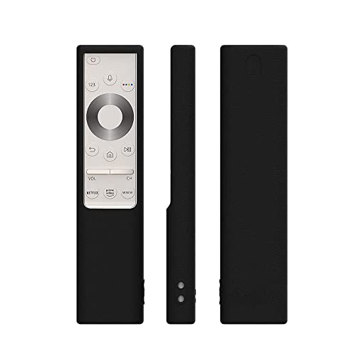Image of Oboe Silicone Tv Remote Cover Compatible with Samsung Smart TV QLED TV Remote BN59-01311 Protective Case with Loop (Black) [Remote NOT Included]