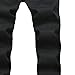 Qolkmuiy-GJ Men's Fashion Design Streetswear Denim Pant Casual Flex Waist Skinny Jeans Slim Straight Leg Jeggings (Black,40)