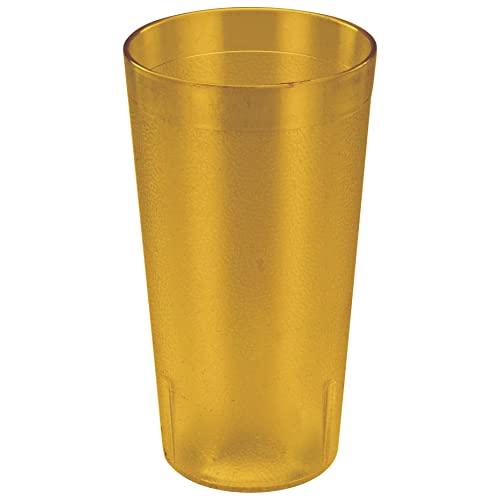 Winco Pebbled Tumblers, 16-Ounce, Amber