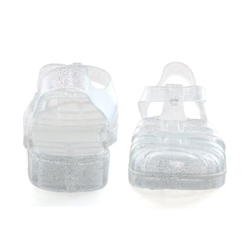 Image of Hee grand Crystal Jelly Heel Sandals for Women Summer Beach Jelly Shoes