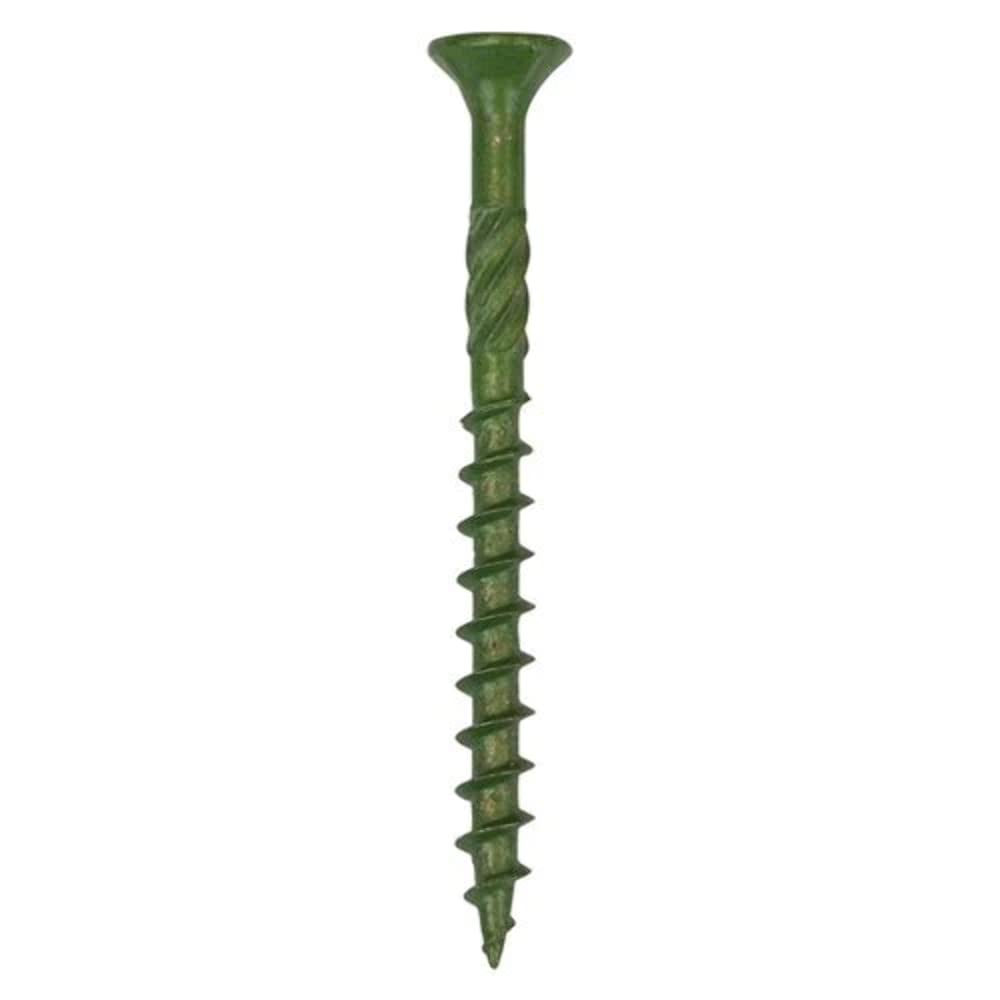 Timco 4.5 x 70mm Softwood Exterior Decking Screw PZ2 Green 200 PCS