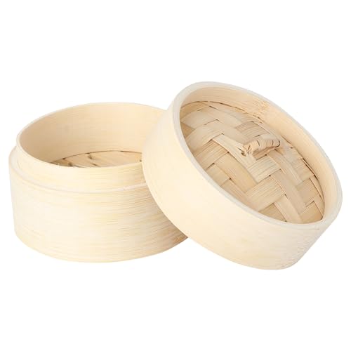 HEALEEP Vaporera De Madera Redonda De Diámetro Para Cocinar Al Vapor Accesorios De Cocina Conservación De y Nutrientes