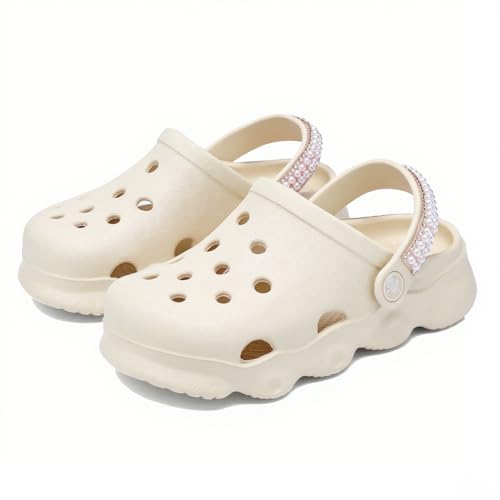 Image of Girls' Clogs for Toddlers & Kids Lightweight Garden Shoes Breathable Slip-on Slides Sandals Slippers Children's Beach Water Shoes