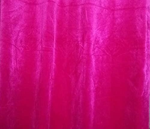 Image of High Sofa Quality Velvet Grommet Room Darkening Eyelet Door Curtains | Curtains for Living Room 7 Feet, Dark Pink, Pack of 2