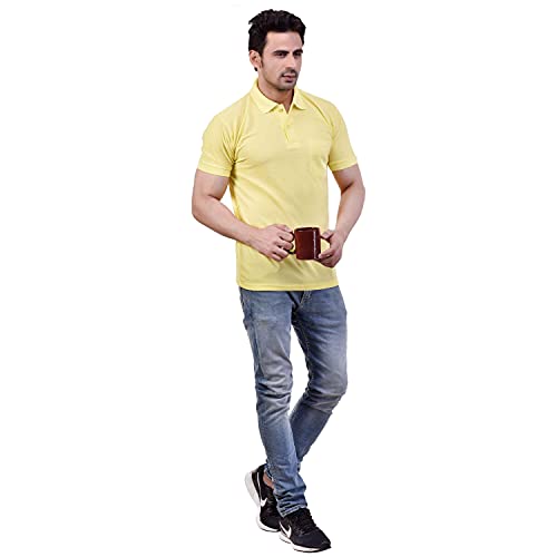 Image of SMAN Men's Polo T-Shirt Regular Fit Half Sleeve Multi Color Combo Pack of 2