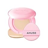 AMUSE SEOUL Dew Power Vegan Cushion Foundation (1.5 NATURAL), Semi Glow, Full Coverage, Dewy Finish, Long Lasting, Lightweight, Smooth Radiant Skin, Vegan, Korean Beauty Makeup