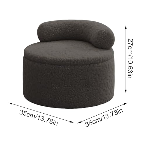 Tabouret en peluche pour coin maquillage et assise de chambre à coucher tendance - 6