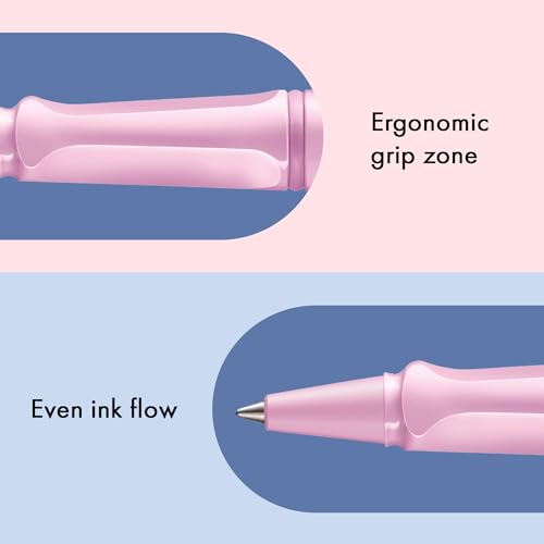 Image of Lamy AL-Star Light Rose Roller Ball Pen with Medium M63 black refill