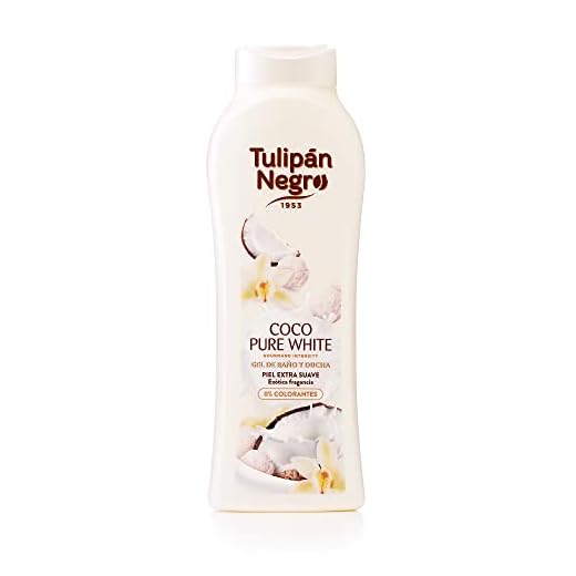TULIPÁN Gel T Negro 600+120 ML Coco, 720 ml (Paquete de 1), 720