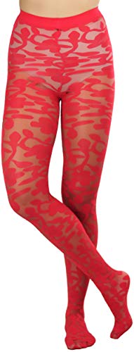 Image of ToBeInStyle Women's Sheer Floral Lace Full Length Leggings