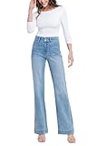 Flying Monkey - 90's Vintage Super High Rise Flare Jeans - F5655 Lightblue