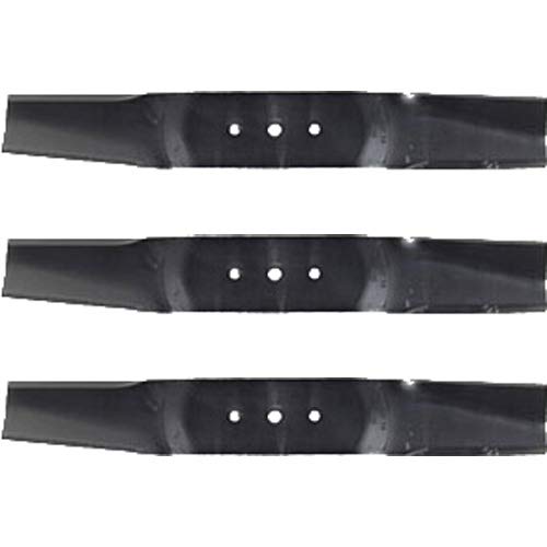 3 cuchillas de repuesto para cortacésped Troy-Bilt 742-0171, 17.25 pulgadas x 2.5 pulgadas, agujero de 0.375 pulgadas.