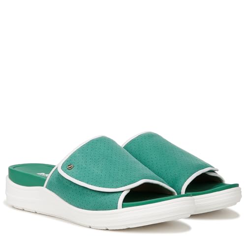 Dr. Scholl's Womens Time Off Set Slide Sandal Court Green Microfiber 9.5 M - image 8