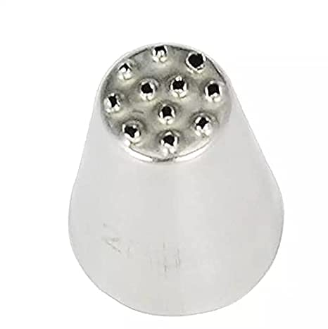 Grass icining Nozzel for Decorating Cakes,Cupcakes Stainless Steel Multi-Opening Icing Nozzle