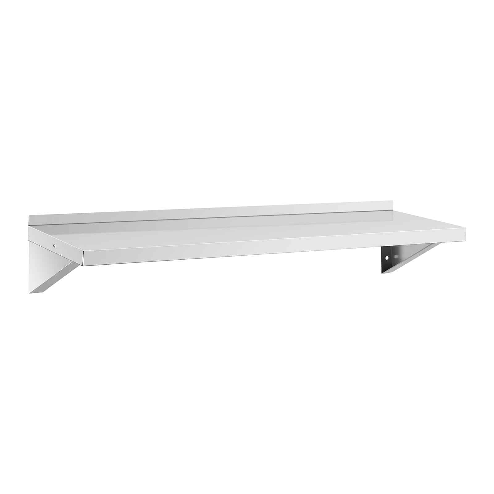 Royal Catering RCWR-120.1 - Mensola da parete in acciaio INOX, 120 x 40 cm, portata fino a 80 kg