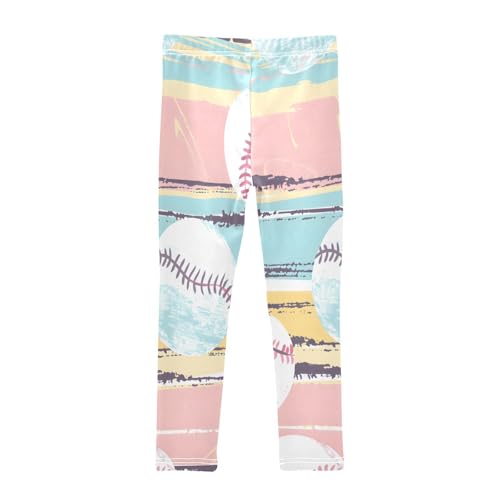 Bolaz Toddler Girls Leggings Printed Yoga Pants Leggings Softball Theme for Kids2