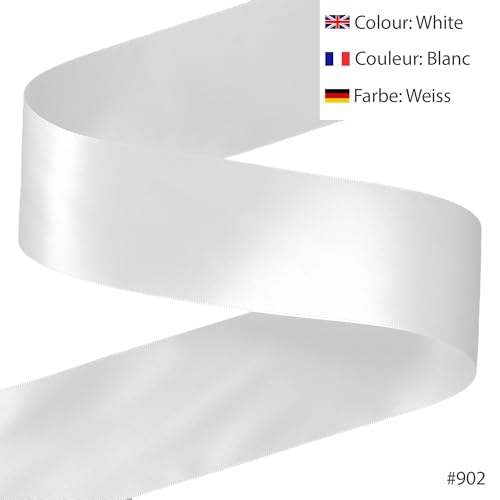 100% Polyester Double Sided Satin Ribbon for Weddings Gift Wrapping, Floral Arrangements, Crafts, Cakes, Bows, Decorations - Image 2