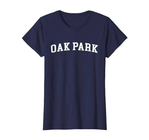 Oak Park T-Shirt, Women, Navy Blue, X-Small