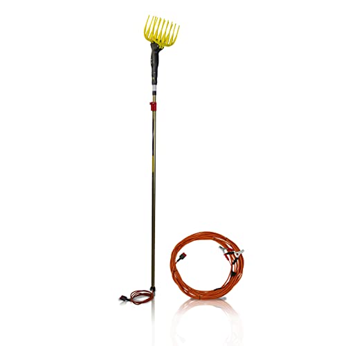 Garland Shaker 200 FW-V20 - Vareador eléctrico 12V, 1200 Golpes/min, pértiga telescópica Aluminio hasta 5 m, Cable 15 m con Pinzas