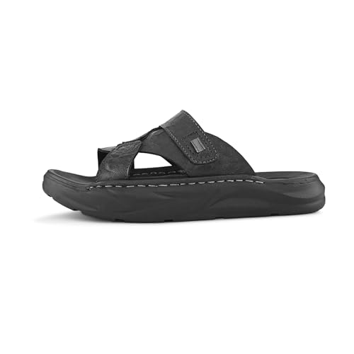 Image of Centrino Men's Slide Sandals | Stylish Adjustable Velcro Strap Sandal with Grip Insole | Casual Summer Footwear | Comfortable Casual Footwear for Office, Travel & Walking (9577)
