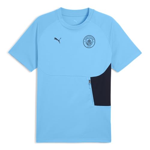 PUMA Manchester City FC Camiseta Pumatech con Bolsillo para Hombres 25/26, Azul (Deep Navy x Team Light Blue), XL