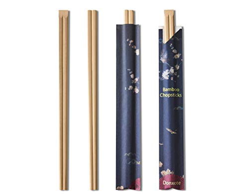 Disposable Chopsticks, 8.3 Inches Natural Bamboo Chopsticks, Sleeved and Separated - Pack of 50 Pairs