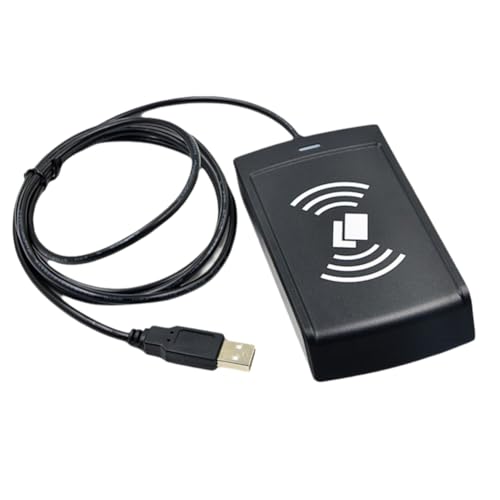 Hopbucan Lecteur de Cartes USB RFID IC avec Support de Lecteur de Cartes NFC USB HID pour Système...