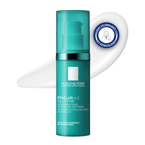 La Roche-Posay - Effaclar A.Z. - Gel-crème - Crème Hydratante Visage Quotidienne - Crème...