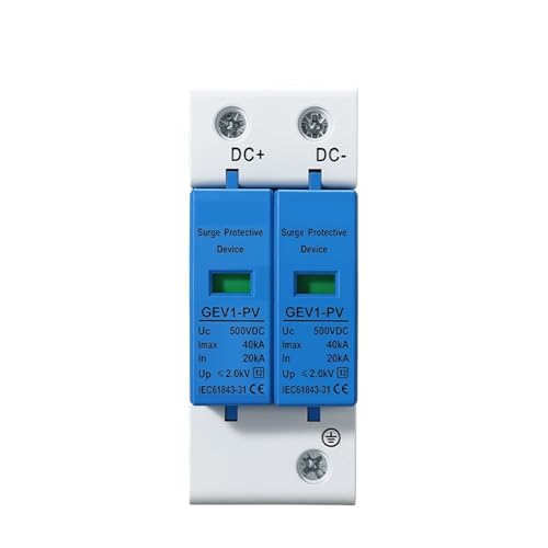 Protector de sobretensión DC 2P 800V y 40kA para sistemas solares domésticos