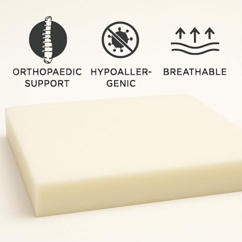 Orthopaedic Memory Foam Off-Cut – UK Made Visco Elastic for Dog Beds, Cushions & DIY Certified Foam – Supportive, Pressure-Relieving & Pain Relief (18" x 27", 0.5" (~1.25 cm)) - Image 6