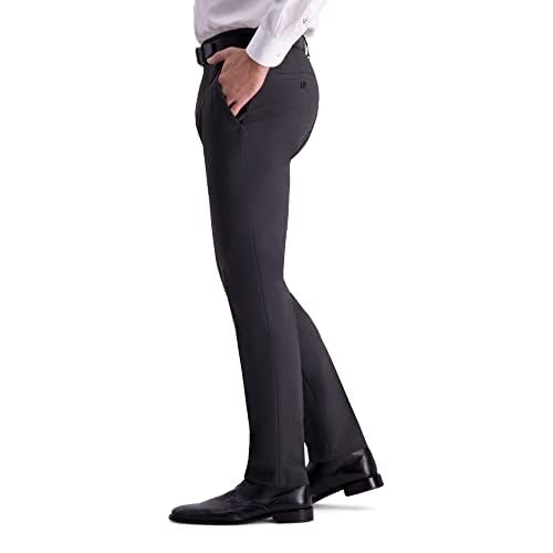 Kenneth Cole Reaction Men's Skinny Fit Stretch Dress Pant, Charcoal Heather, 38W x 32L2