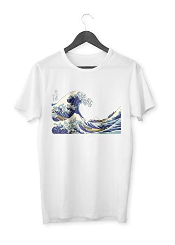 Urbangift Katsushika Hokusai De grote golf uit Kanagawa Organische Unisex T-Shirt