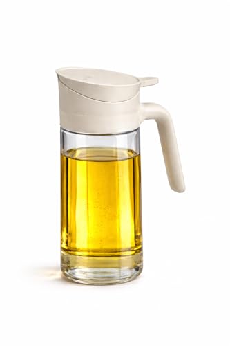 Image of Zollyss 2 in 1 Oil Dispenser and Sprayer, Glass Bottle with Fine Mist Spray Nozzle, Anti-Drip Pour Spout, Comfortable Handle Grip for Cooking and Salad (Oil Dispenser(600ml))