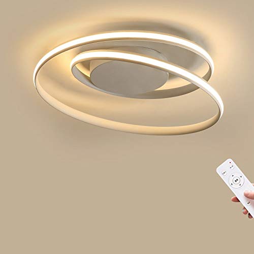 Chandelier LED plafonnier dimmable chic en acrylique avec télécommande pour salon