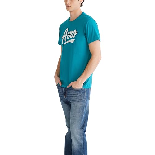 AEROPOSTALE Men's Script Logo Short Sleeve Tee3