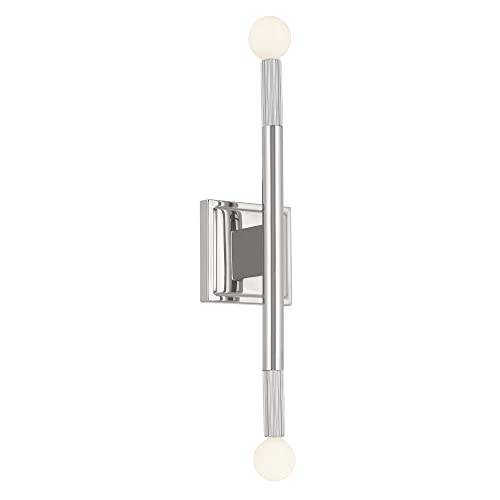 Image of Kichler Odensa 17 Inch 2 Light Wall Sconce in Polished Nickel