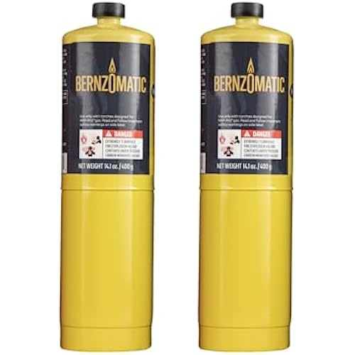 Bernzomatic Pre-Filled MAP-Pro Gas Torch Style Cylinder 14.1 oz (Pack of 2)