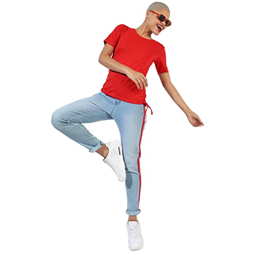 Image of Campus Sutra Women's Cotton Regular Fit Tops